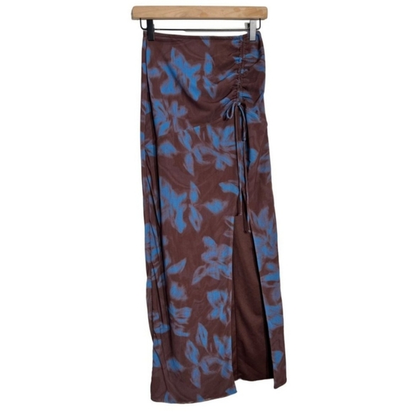 Free People Made For You Mesh Set in brown blue Size large NWOT MSRP $168 FP156 - Picture 4 of 8